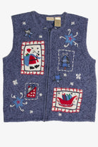 Vintage Blue Ugly Christmas Vest 60983