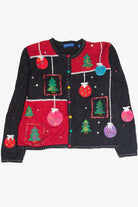 Vintage Black Ugly Christmas Cardigan 63372