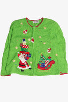 Vintage Green Ugly Christmas Cardigan 59824