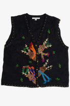 Vintage Black Ugly Christmas Vest 62681