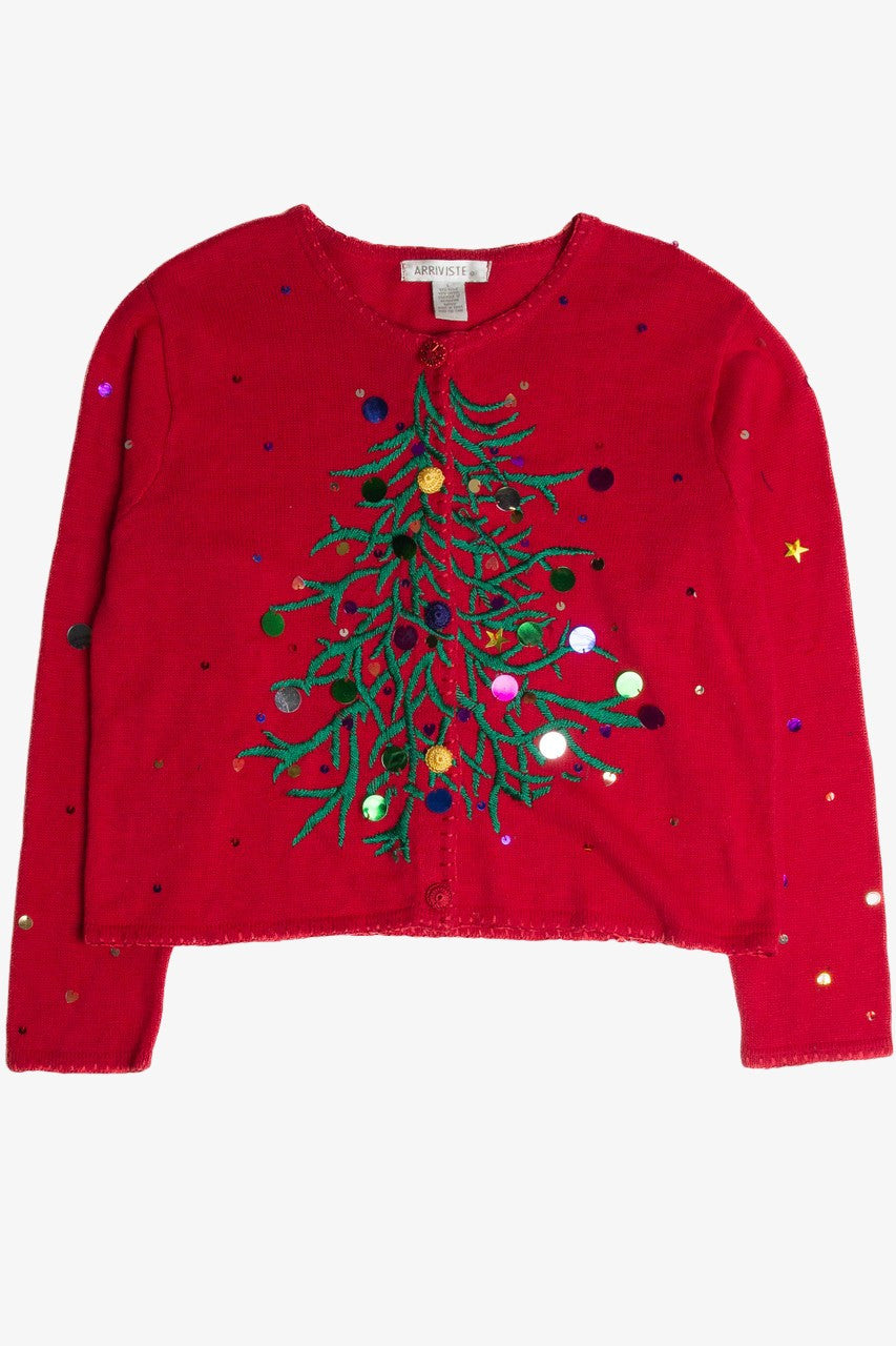 Vintage Red Ugly Christmas Cardigan 62756