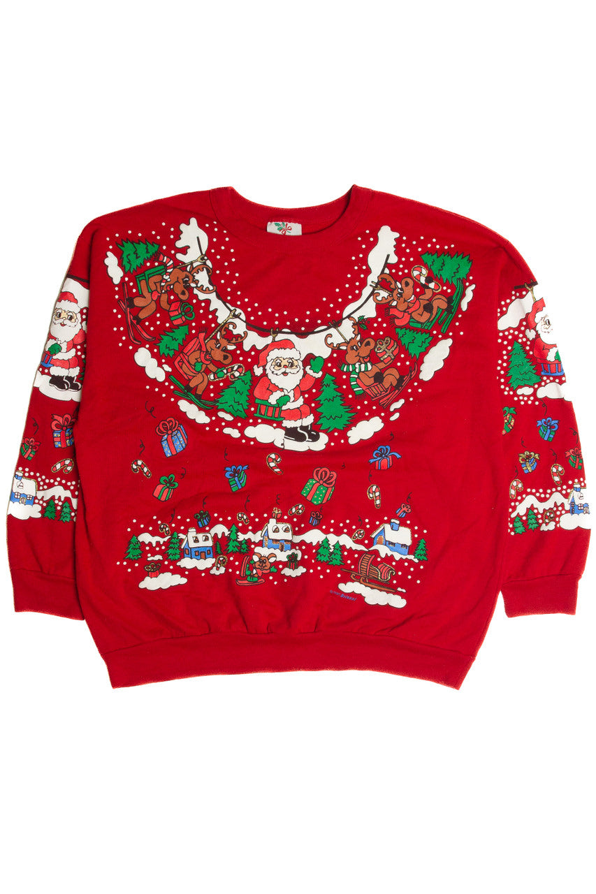 Vintage Red Christmas Sweatshirt 62547