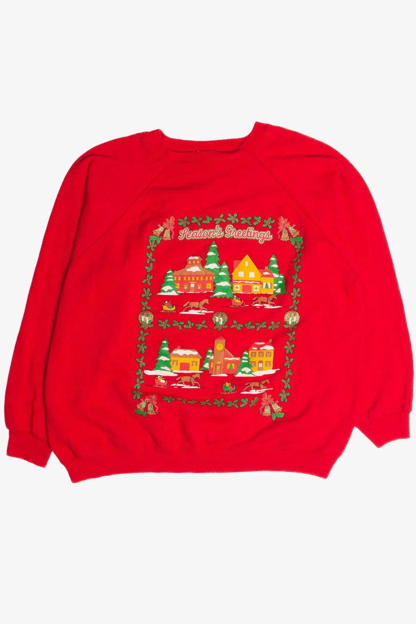 Vintage Red Christmas Sweatshirt 62578