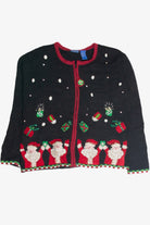 Vintage Black Ugly Christmas Cardigan 60858