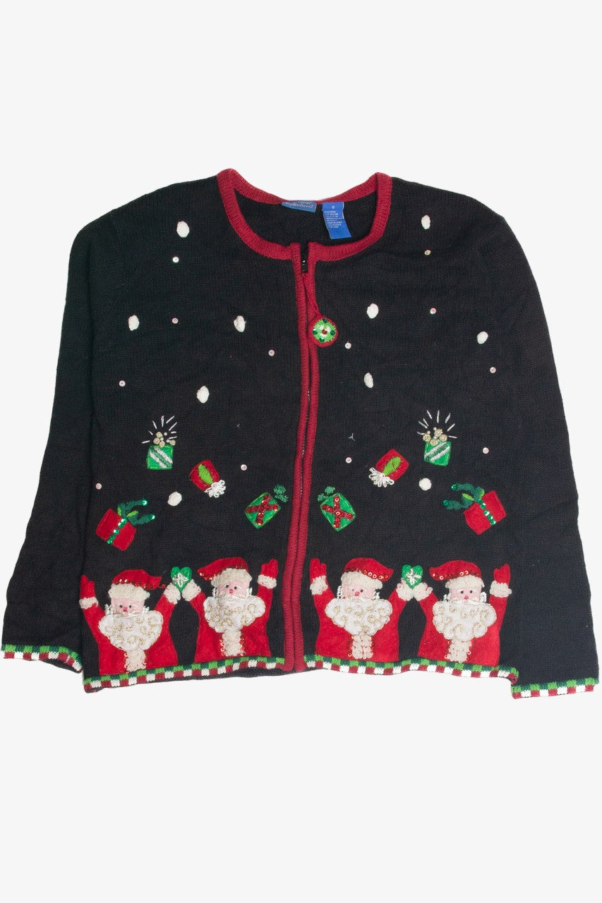 Vintage Black Ugly Christmas Cardigan 60858
