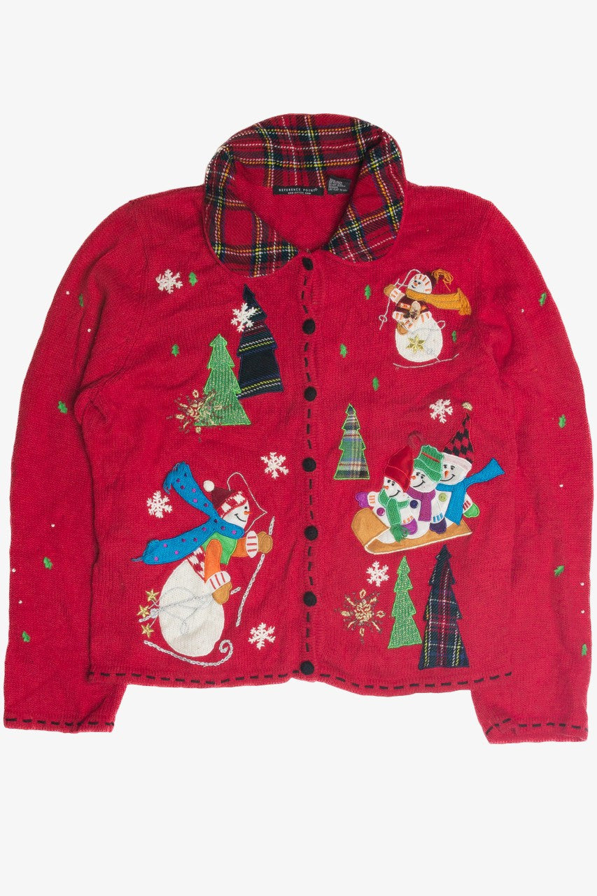 Vintage Red Ugly Christmas Cardigan 59930