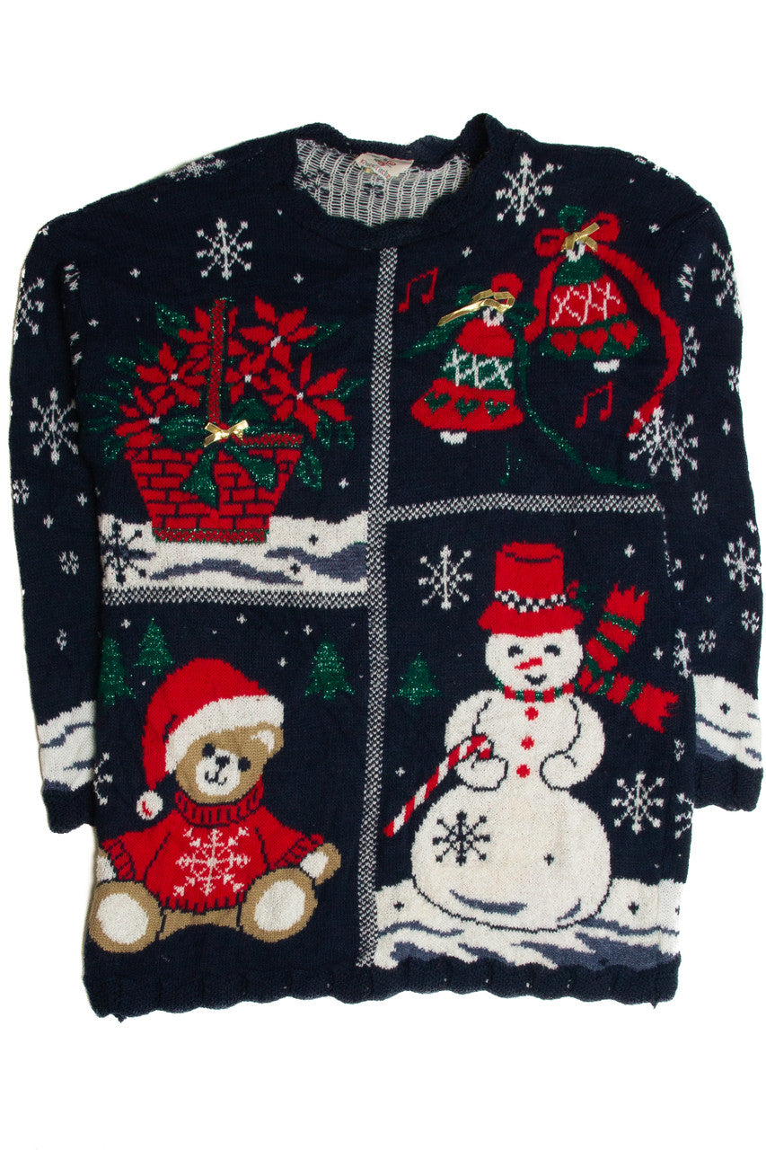 Vintage Black Ugly Christmas Sweater 62754