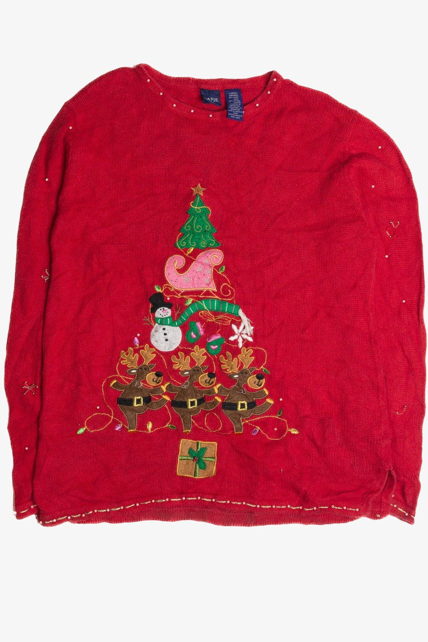 Vintage Red Ugly Christmas Sweater 62635