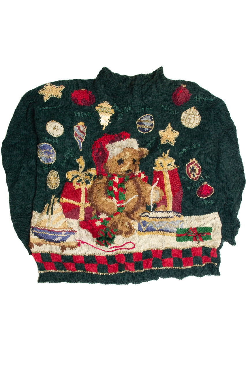 Vintage Green Ugly Christmas Sweater 62445