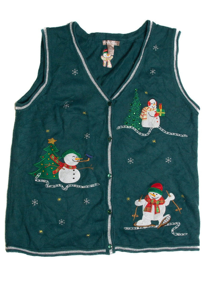Vintage Green Ugly Christmas Vest 62586
