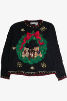 Vintage Black Ugly Christmas Cardigan 60876