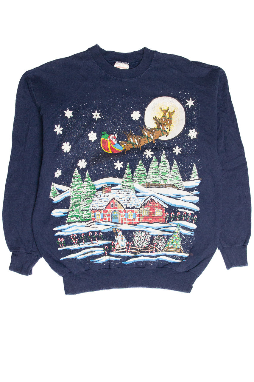 Vintage Blue Holiday Sweatshirt 63050