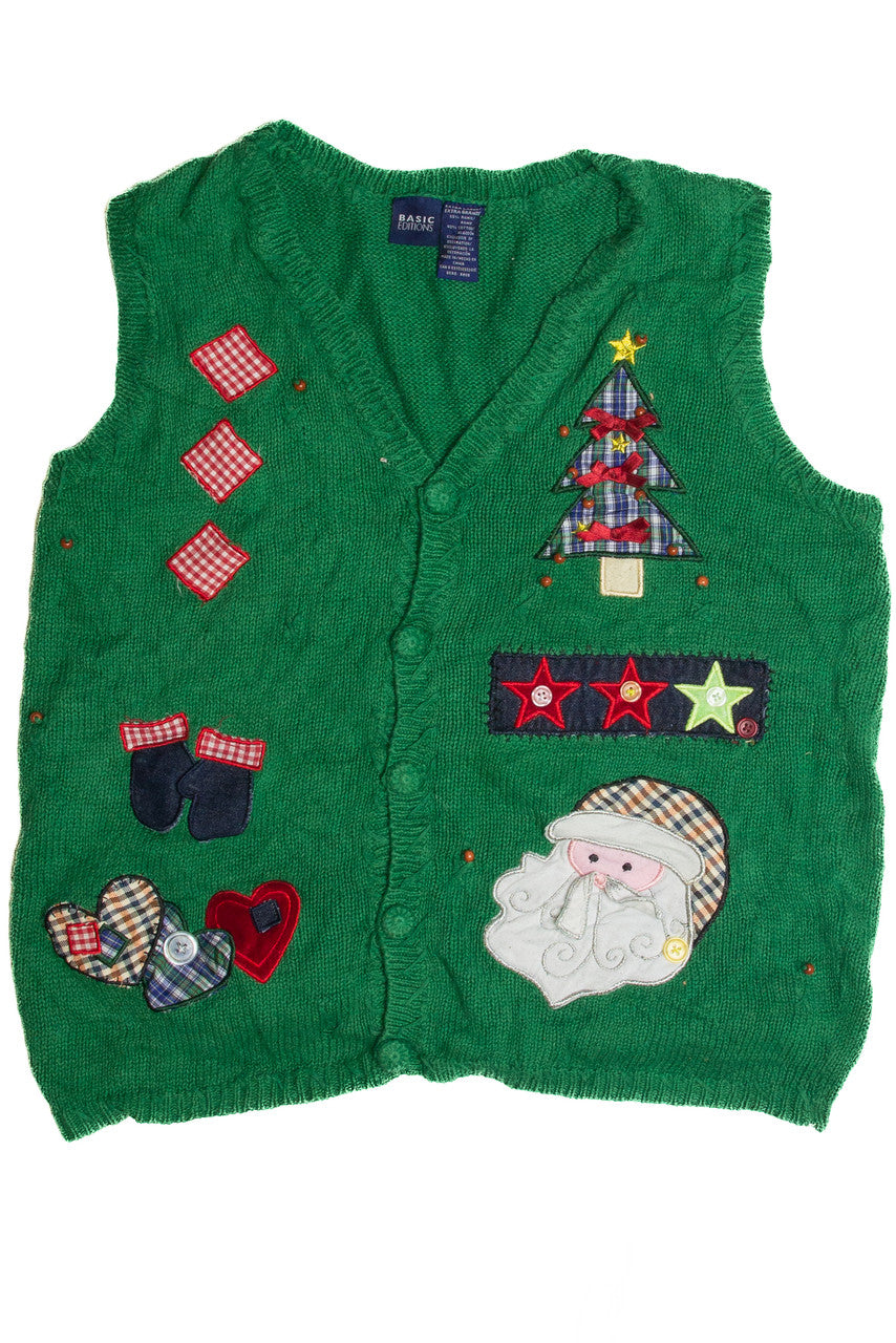 Vintage Green Ugly Christmas Vest 59572