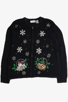 Vintage Black Ugly Christmas Cardigan 62717