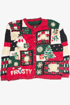Vintage Red Ugly Christmas Cardigan 63175