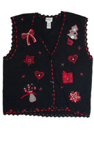 Vintage Black Ugly Christmas Vest 60975