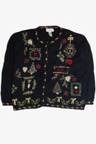 Vintage Black Ugly Christmas Cardigan 59867