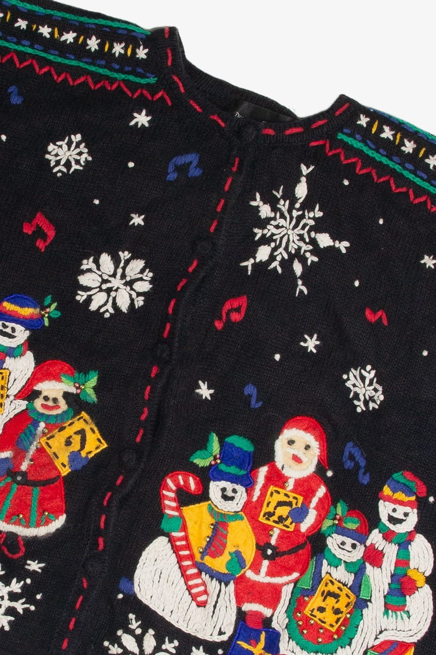 Vintage Black Ugly Christmas Cardigan 62342