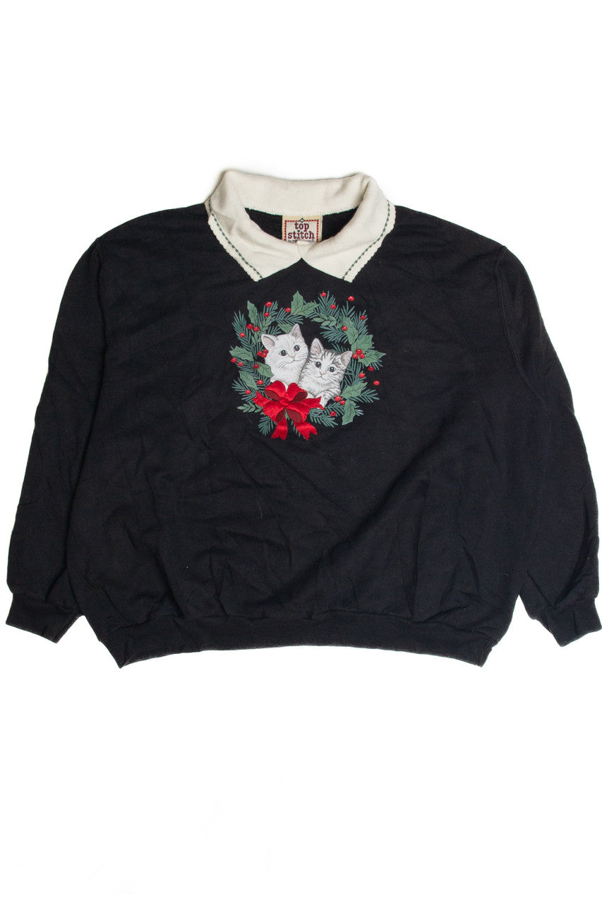 Vintage Black Ugly Christmas Sweater 62654