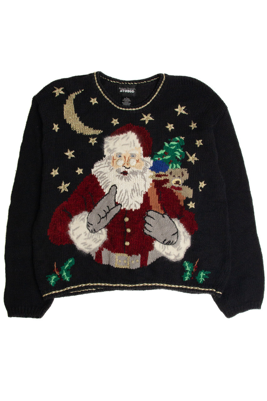 Vintage Black Ugly Christmas Sweater 62898