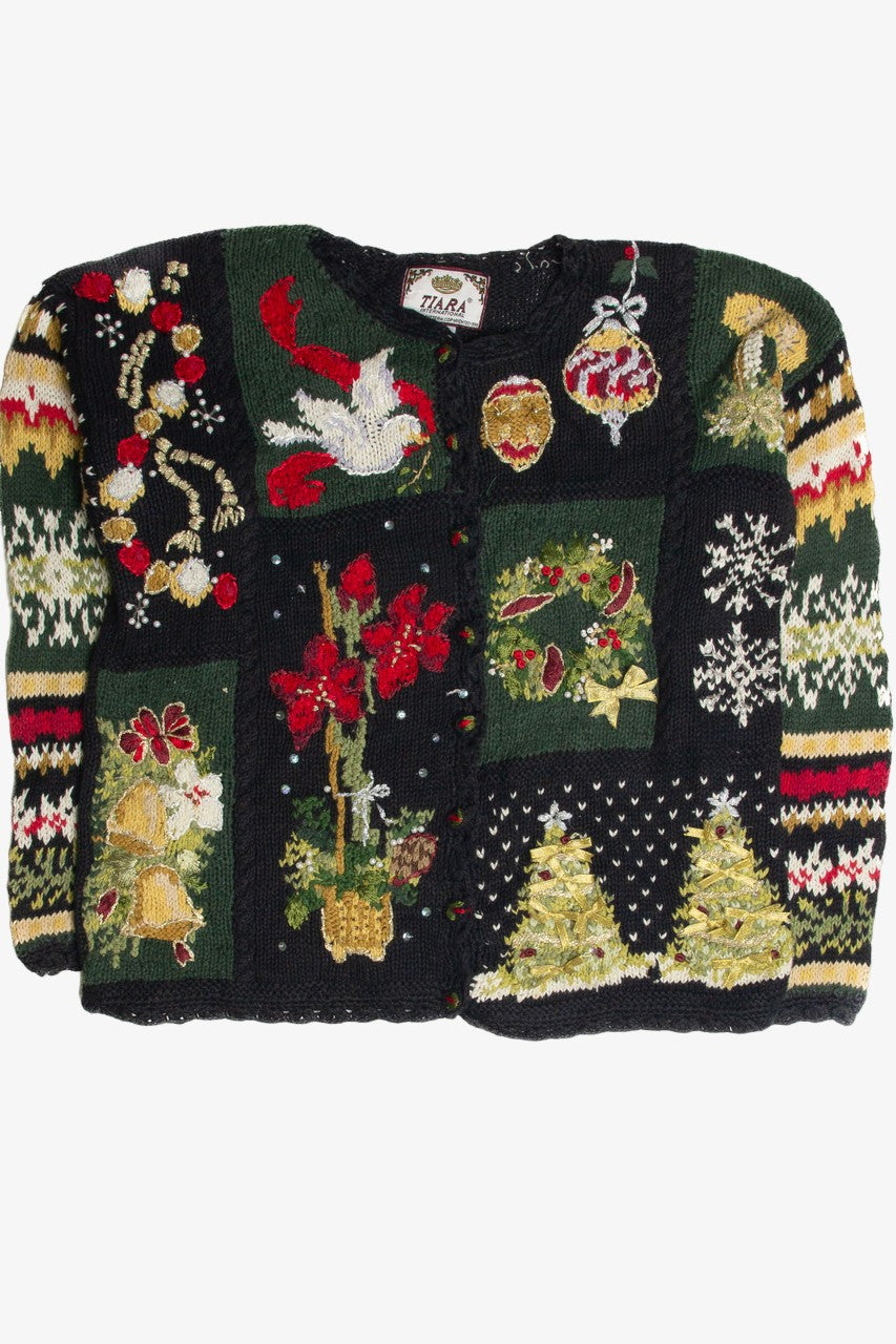 Vintage Black Ugly Christmas Cardigan 59961