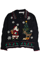 Vintage Black Ugly Christmas Cardigan 62889