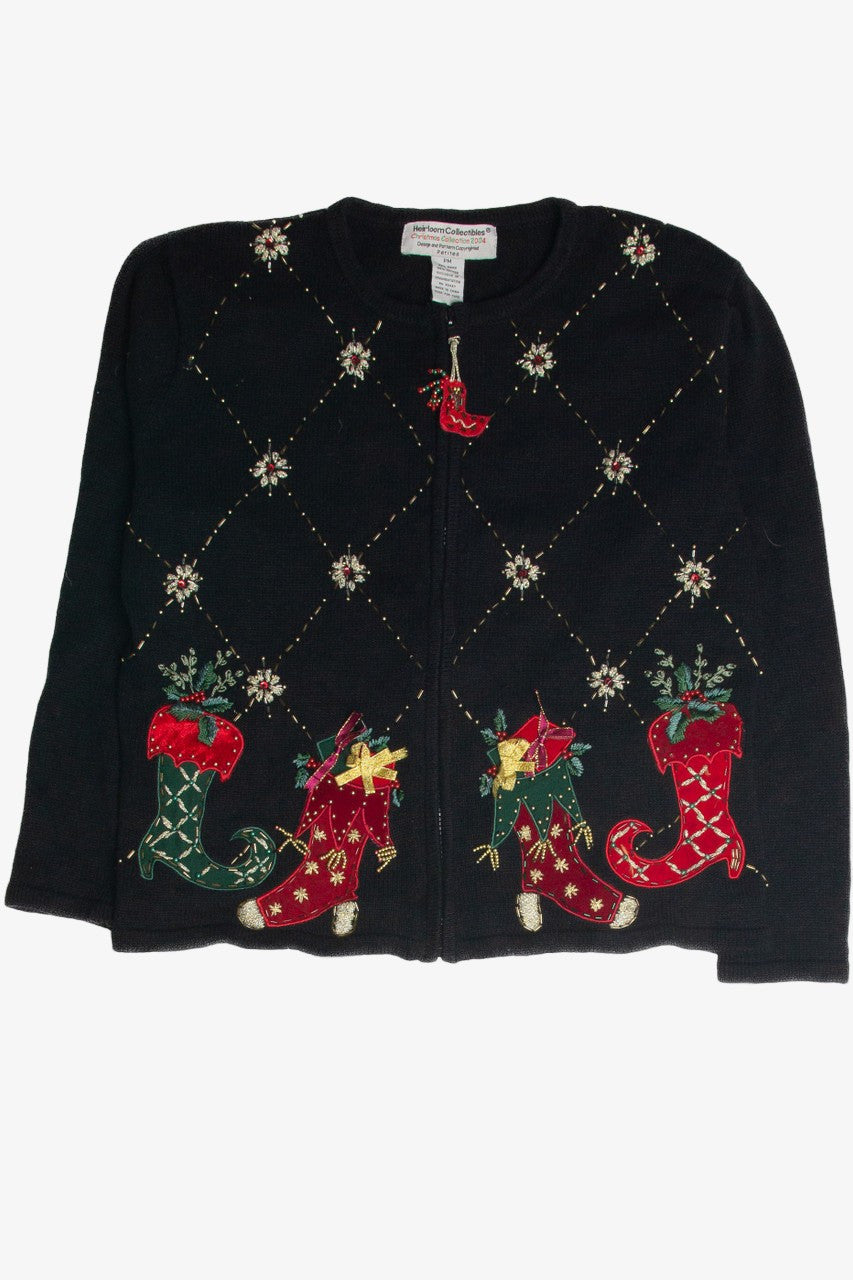 Vintage Black Ugly Christmas Cardigan 59916