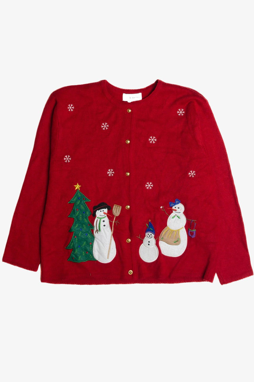 Vintage Red Ugly Christmas Cardigan 62307
