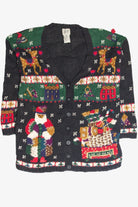 Vintage Black Ugly Christmas Cardigan 63367