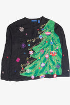 Vintage Black Ugly Christmas Cardigan 63238