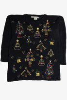 Vintage Black Ugly Christmas Sweater 62520