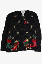 Vintage Black Ugly Christmas Cardigan 59655