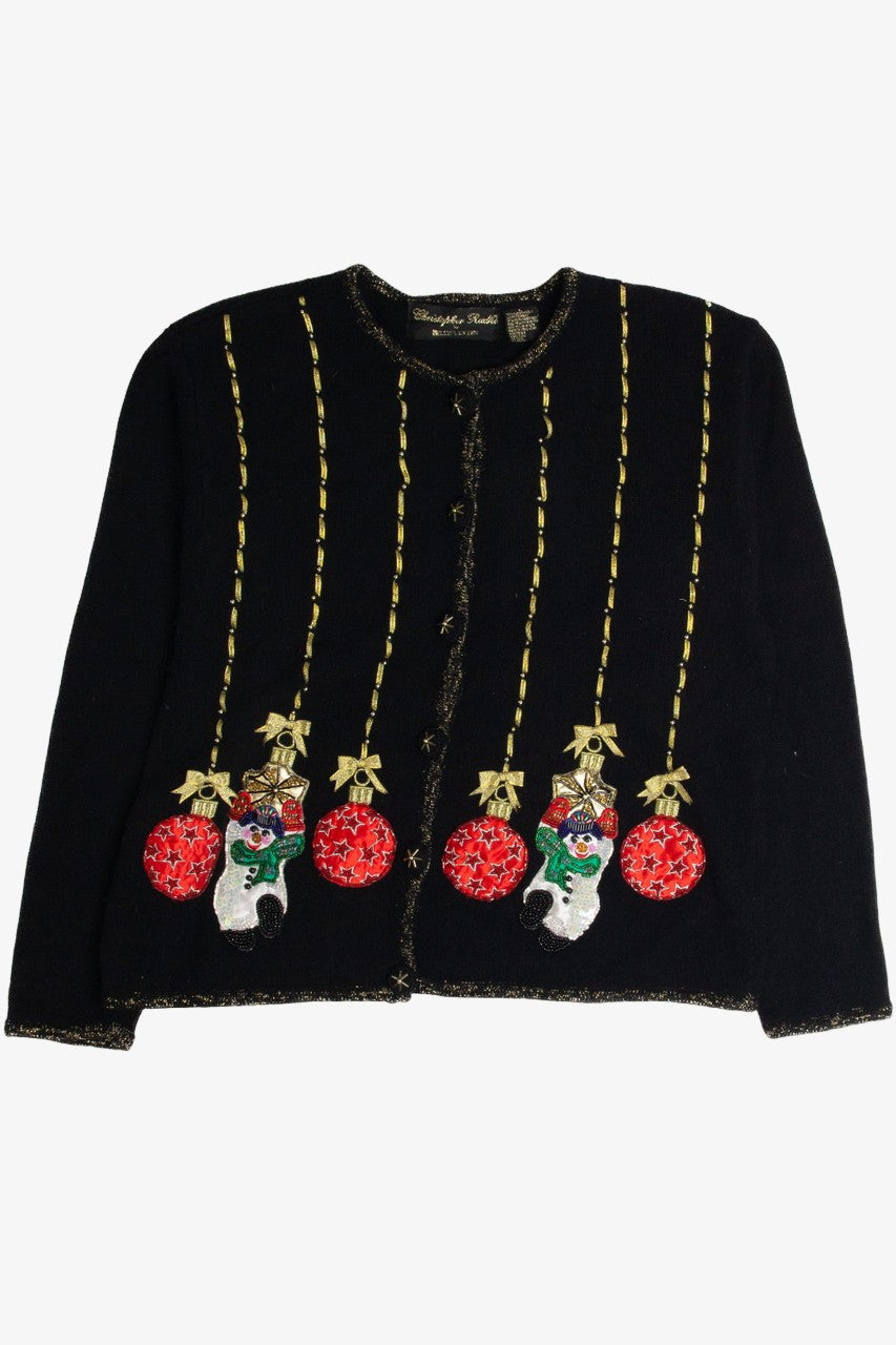 Vintage Black Ugly Christmas Cardigan 62718