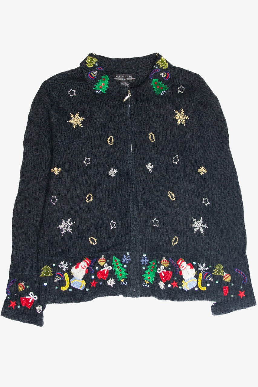Vintage Black Ugly Christmas Cardigan 63167