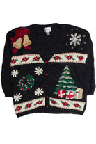 Vintage Black Ugly Christmas Cardigan 62868