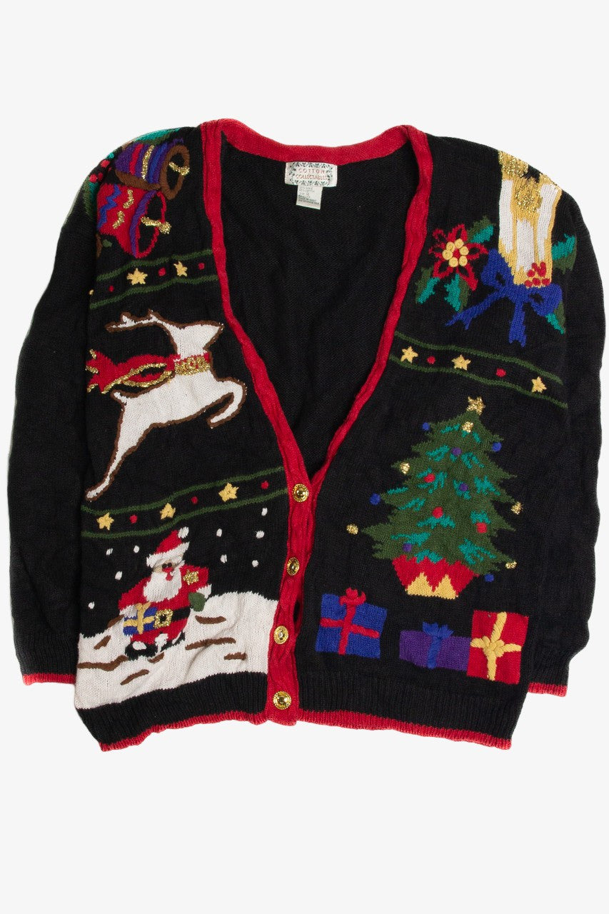 Vintage Black Ugly Christmas Cardigan 59643