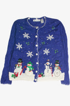 Vintage Blue Ugly Christmas Cardigan 59935