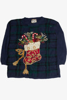 Vintage Blue Ugly Christmas Sweater 62442