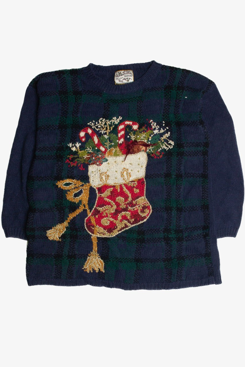 Vintage Blue Ugly Christmas Sweater 62442