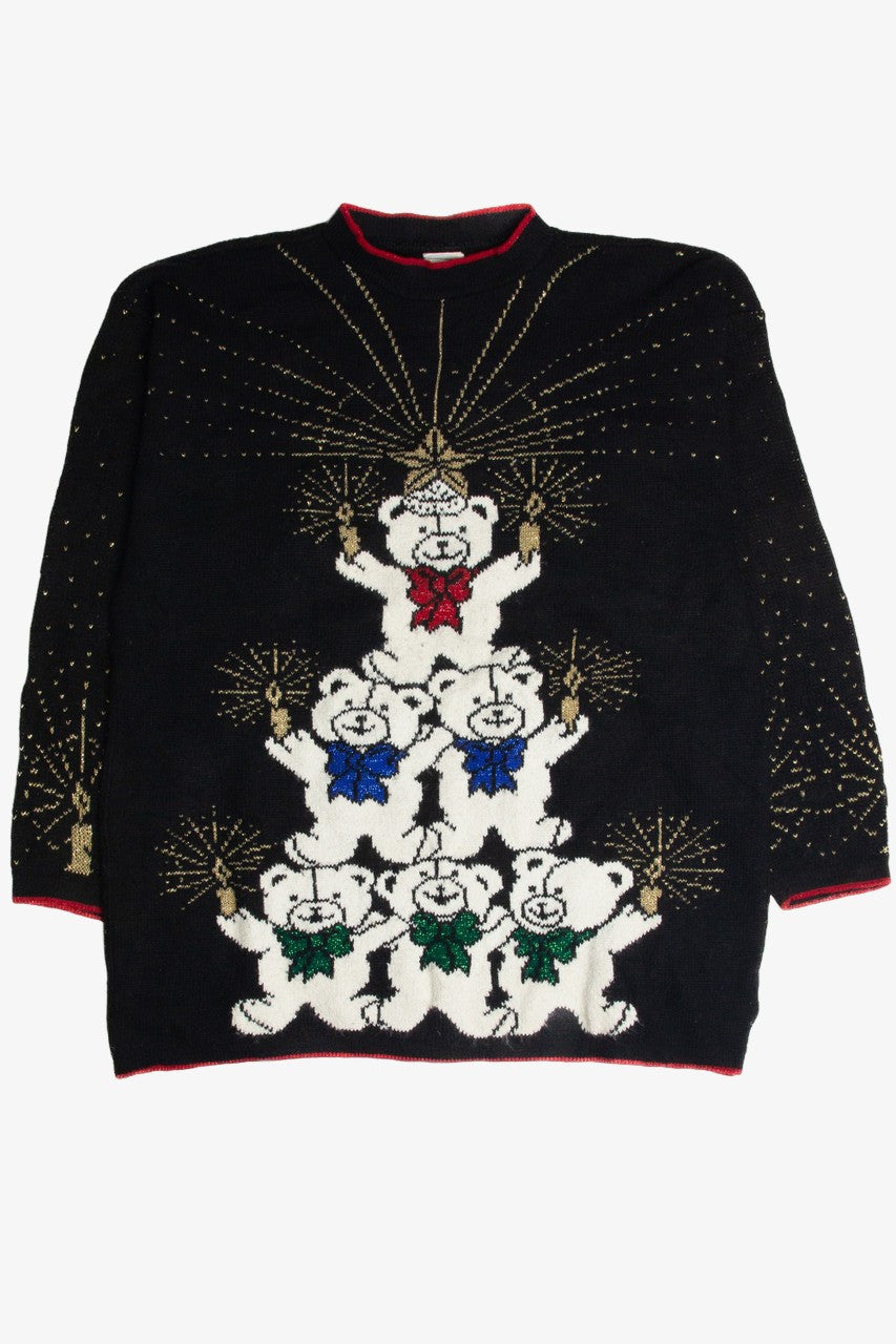 Vintage Black Ugly Christmas Sweater 62623