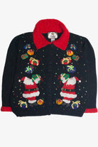Vintage Black Ugly Christmas Cardigan 62378