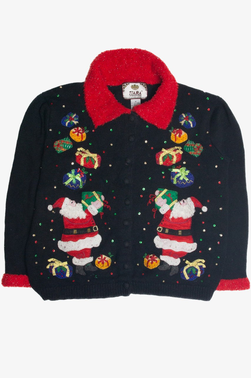 Vintage Black Ugly Christmas Cardigan 62378