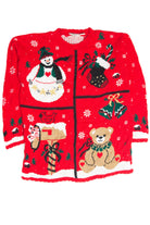 Vintage Red Ugly Christmas Pullover 63337