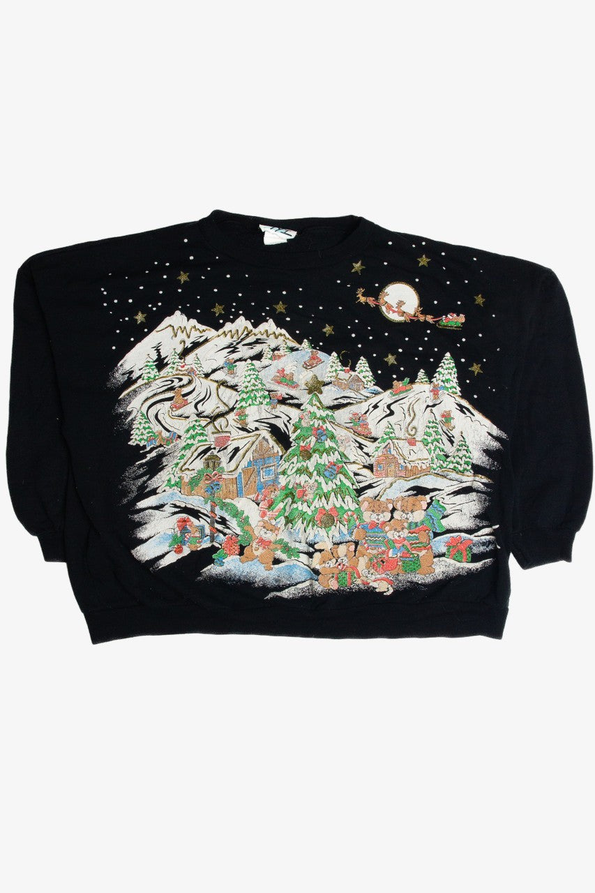 Vintage Black Christmas Sweatshirt 62537