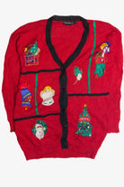 Vintage Red Ugly Christmas Cardigan 62346