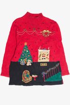 Vintage Red Ugly Christmas Pullover 63288