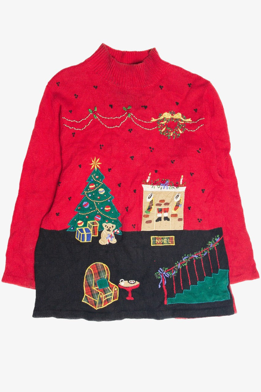 Vintage Red Ugly Christmas Pullover 63288