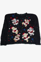 Vintage Black Ugly Christmas Cardigan 62634