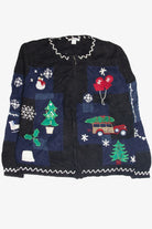 Vintage Black Ugly Christmas Cardigan 63169