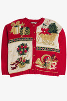 Vintage Red Ugly Christmas Cardigan 62810
